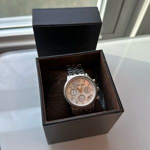 Michael Kors MK5020 Chronograph Mother Of Pearl Dial Ladies Watch